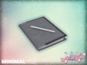 Sims 4 — MinimalSIM - Frore - Notebook by ArwenKaboom — Base game object in multiple recolors. Find all items by
