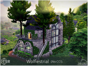 Sims 4 — Wolfiestrial (No CC!) by nobody13922 — A family home, in an industrial style. Lots of stone, brick and wood.