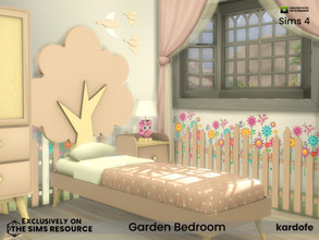 Sims 4 — Garden Bedroom by kardofe — First part of a beautiful children's bedroom, with a bed for infants and others for