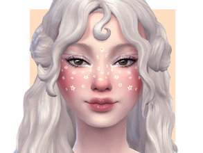 Sims 4 — Daisies Facepaint by Sagittariah — base game compatible 1 swatch properly tagged enabled for all occults (except