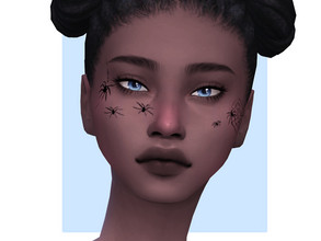 Sims 4 — Spiders Facepaint by Sagittariah — base game compatible 1 swatch properly tagged enabled for all occults (except