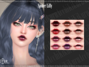 Sims 4 — Spider Lilly Lipstick by Kikuruacchi — - It is suitable for Female and Male. ( Teen to Elder ) - 12 swatches -