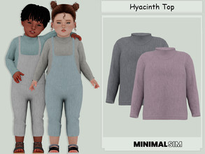 Sims 4 — MinimalSim  Hyacinth Top by couquett — Minimalist Hyacinth top for your toddler - 13 swatches - new mesh - HQ