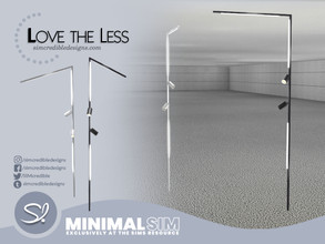Sims 4 — MinimalSIM Love the Less Living. Wall Lamp by SIMcredible! — please press F5 while in build mode to place it in