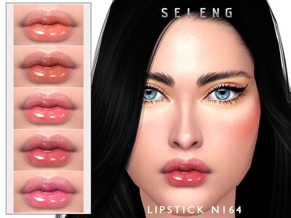 Sims 4 — Lipstick N164 by Seleng — The lipstick has 12 colours and HQ compatible. Allowed for teen, young adult, adult