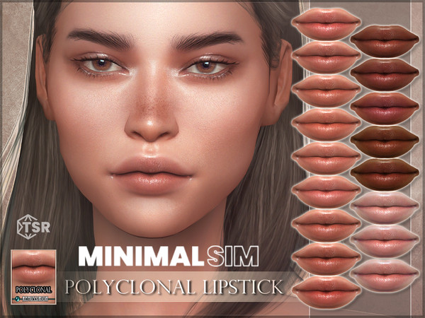 Sims 4 — MinimalSIM - Polyclonal Lipstick by RemusSirion — Since TSR removed me from their Artist program on 30th of