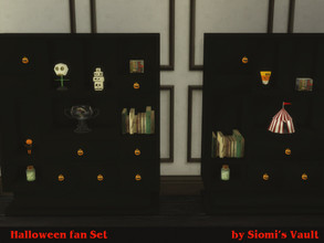 Sims 4 — Halloween Furniture  by siomisvault — Sets are weird without bookshelves, where do you put your stuff? A