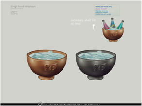 Sims 4 — Bottles frige bowl by Severinka_ — Bowl for storing bottles, drinks. From the set 'Food frige displays' Has the
