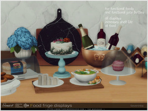 Sims 4 — Food frige displays by Severinka_ — A set of functional food displays with refrigerator properties that extend