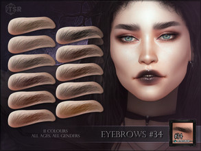 Sims 4 — Eyebrows 34 by RemusSirion — Natural untrimmed eyebrows #34 update 2023-03-17: enabled for infants Eyebrow