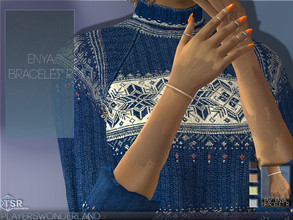Sims 4 — Enya Bracelet R by PlayersWonderland — A new, pretty small and thin bracelet for your sims! Now for the right