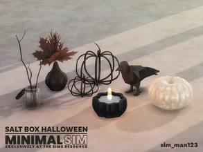 Sims 4 — MinimalSIM - Salt Box Halloween by sim_man123 — A touch of spooky, a dash of fall - the perfect collection to
