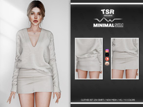 Sims 4 — MINIMALSIM-CLOTHES SET-254 (SKIRT) BD771 by busra-tr — 10 colors Adult-Elder-Teen-Young Adult For Female Custom