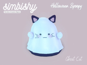 Sims 4 — Halloween Spoopy - Ghost Cat by simbishy — Happy Halloween 2022 my spoopy little boos! A cute cat ghost.