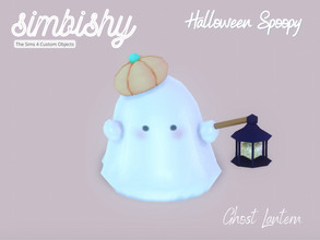 Sims 4 — Halloween Spoopy - Ghost Lantern by simbishy — Happy Halloween 2022 my spoopy little boos! A cute ghost figurine