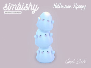 Sims 4 — Halloween Spoopy - Ghost Stack by simbishy — Happy Halloween 2022 my spoopy little boos! A cute stack of ghost
