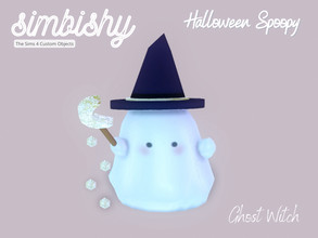 Sims 4 — Halloween Spoopy - Ghost Witch by simbishy — Happy Halloween 2022 my spoopy little boos! A cute witchy ghost