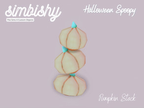 Sims 4 — Halloween Spoopy - Pumpkin Stack by simbishy — Happy Halloween 2022 my spoopy little boos! A cute stack of