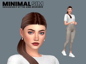 Sims 4 — MinimalSIM: Scarlett Buck by EmmaGRT — MinimalSIM Collab Young Adult Sim Trait: Ambitious Aspiration: