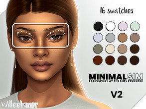 Sims 4 — MinimalSIM - Dottie Liner V2 by Willeekmer — BGC 16 swatches Teen - Elder Male - Female Custom thumbnail