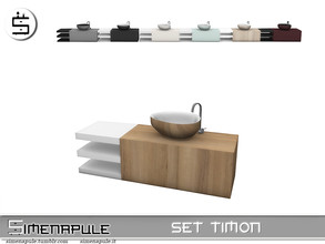 Sims 4 — Set Timon - Sink by Simenapule — Set Timon - Sink. 7 colors.