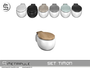 Sims 4 — Set Timon - Toilet by Simenapule — Set Timon - Toilet. 7 colors.