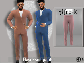 Sims 4 — Ekiyor suit pants by akaysims — Matching suit trousers. Comes in 15 colors.