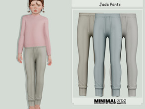 Sims 4 — MinimalSim Jade Pants by couquett — Minimalist Polo For your male sims - 14 swatches - new mesh - HQ mod