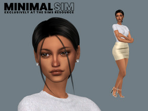 Sims 4 — MinimalSIM: Aisha Qasim by EmmaGRT — MinimalSIM Collab Young Adult Sim Trait: Creative Aspiration: Bestselling