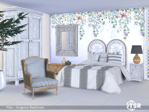 Sims 4 — Avignon Bedroom by Pilar — The charm of the old 