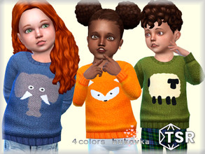 Sims 4 — Sweater Toddler f/m by bukovka — Sweater for toddlers of both sexes: boys and girls. Installed standalone,