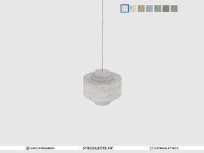 Sims 4 — MinimalSIM - Minimal Liv - Ceiling Lamp (medium) by Syboubou — This is a marble ceiling wall that will fit