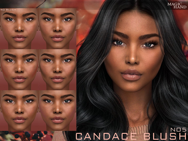 Sims 4 — Candace Blush N05 by MagicHand — Face contour in 8 colors - HQ Compatible. Preview - CAS thumbnail Pictures were