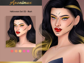 Sims 4 — Halloween Set N2 - Blush by Anonimux_Simmer — - 5 Swatches - BGC - HQ - Thanks to all CC creators - I hope you
