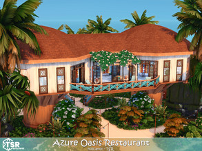 Sims 4 — Azure Oasis Restaurant / No CC by nolcanol — Azure Oasis Restaurant is an amazing restaurant in a seaside