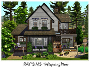 Sims 4 — Whispering Pines by Ray_Sims — This house fully furnished and decorated, without custom content. This house has