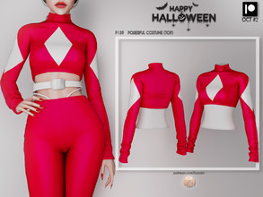 Sims 4 —  [PATREON]  (Early Access) POWERFUL COSTUME (TOP) P139 by busra-tr — 6 colors Adult-Elder-Teen-Young Adult For