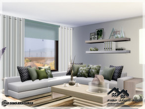 Sims 4 — FARO - Living Room by marychabb —  Created for: The Sims 4 I present a room - Living Room , that is fully