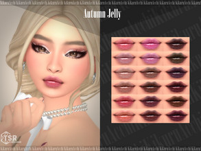 Sims 4 — Autumn Jelly Lipstick by Kikuruacchi — - It is suitable for Female and Male. ( Teen to Elder ) - 18 swatches -