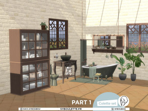 Sims 4 — Patreon release - Colette bathroom set - Part 1 by Syboubou — This set was done for the release of the Cottage
