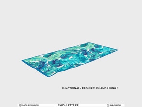 Sims 4 — Playa - Island living funtional towel by Syboubou — This towel is functional with island living DLC: allow your