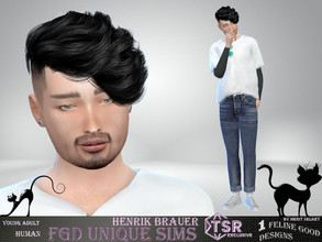 Sims 4 — Henrik Brauer by Merit_Selket — Henrik is fond of everything he can fabricate himself Henrik Brauer Young Adult