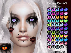 Sims 4 — [PATREON] Fantasy Eyes N3 - Batibat by PinkyCustomWorld — Colorful fantasy inspired eyes in lots of different