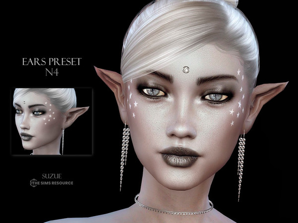 Sims 4 — Ear Preset N4 by Suzue — -New Preset (Suzue) -For Female and Male (All Ages)