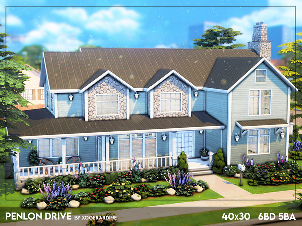 Sims 4 — Penlon Drive (TSR only CC) by xogerardine — This is probably the biggest house I've done bedroom wise. I hope