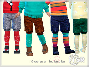 Sims 4 — Breeches Tweed by bukovka — Breeches for toddlers of both sexes, boys and girls. It is installed independently,