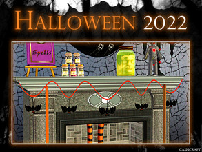 Sims 3 — Halloween 2022 Hanging Bats Decor by Cashcraft — Nothing says halloween, like a group of feral bats in your