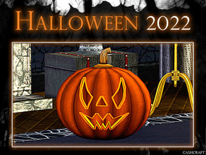 Sims 3 — Halloween 2022 Jack O Lantern by Cashcraft — Poor Jack doomed to wander for eternity, barred from heaven and