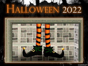 Sims 3 — Halloween 2022 Skinny Witch Legs by Cashcraft — It's not just Santa who gets stuck in chimneys--watch out for
