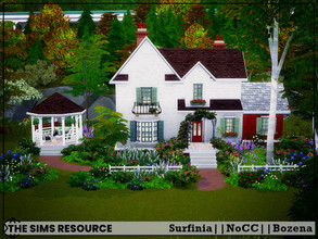 Sims 4 — Surfinia by Bozena — The house is located in the Brindleton Bay . Unfurnished Lot: 30 x 20 Value: $ 19 274 Lot